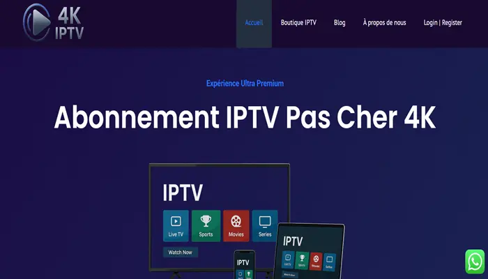 IPTV Pas Cher 4K