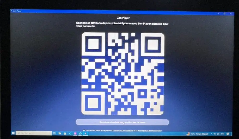 Scanner QR code Zen IPTV