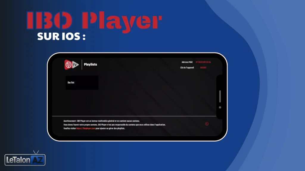 Playliste sur ibo player
