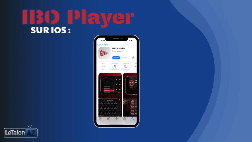 Téléchargement ibo player sur iOS