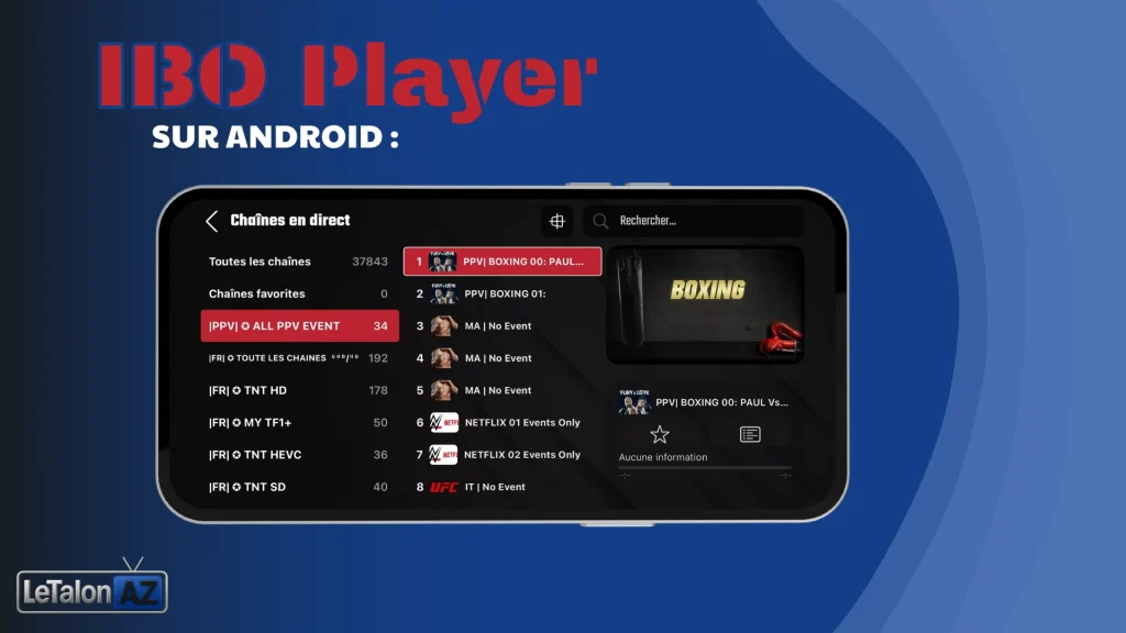 Contenu iptv pour ibo player Android
